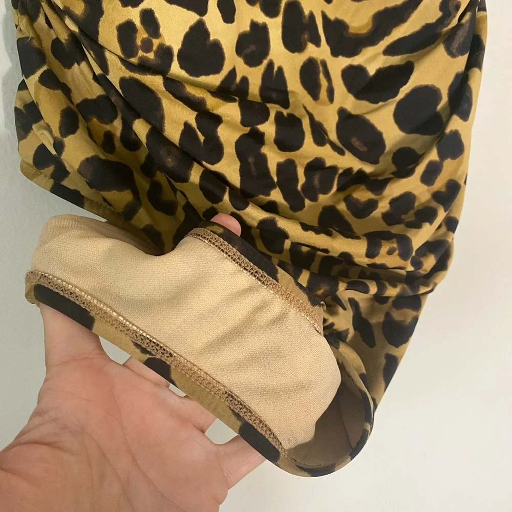 Ralph Lauren Cheetah Leopard High Neck One Piece‎ Swimsuit -plus sz 20W Rt $180